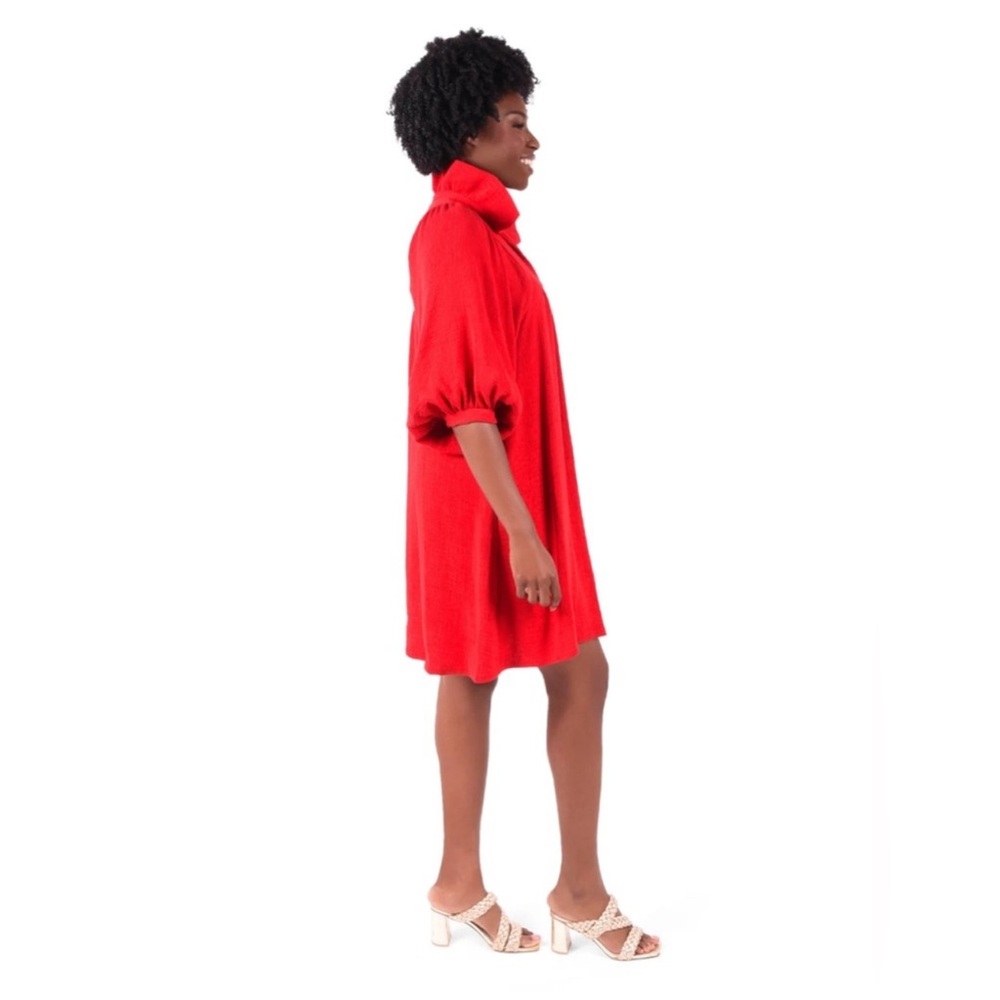 Emily McCarthy‎ Stella Dress Small cranberry red NWT - Picture 4 of 16